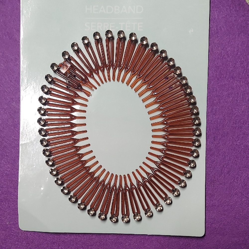 Brown and Silver Headband